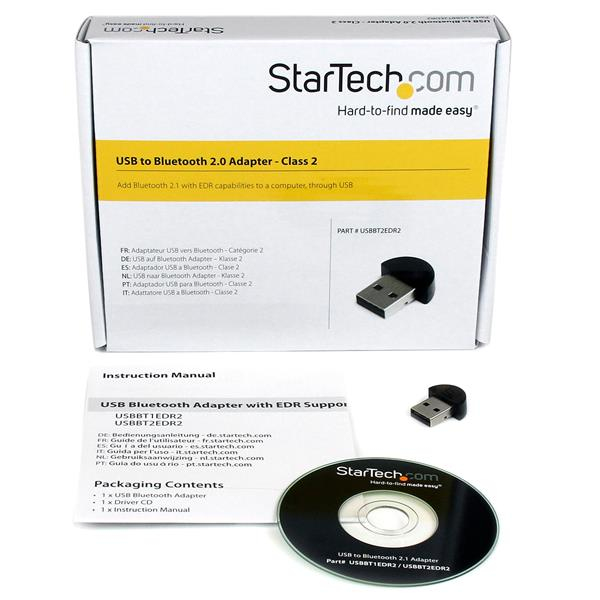 StarTech.com Mini USB Bluetooth 2.1 Adapter - Class 2 EDR Wireless Network Adapter – image 2