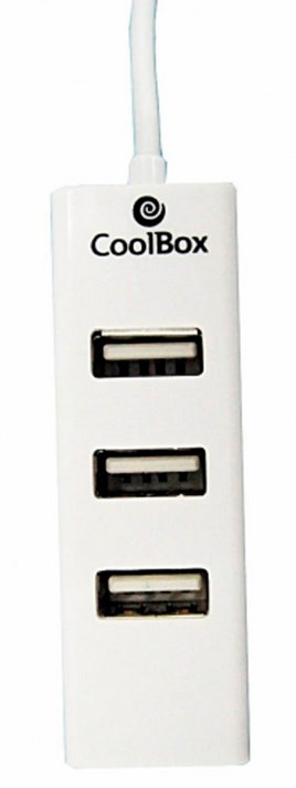 CoolBox COO-POTG interface hub 480 Mbit/s White – image 1