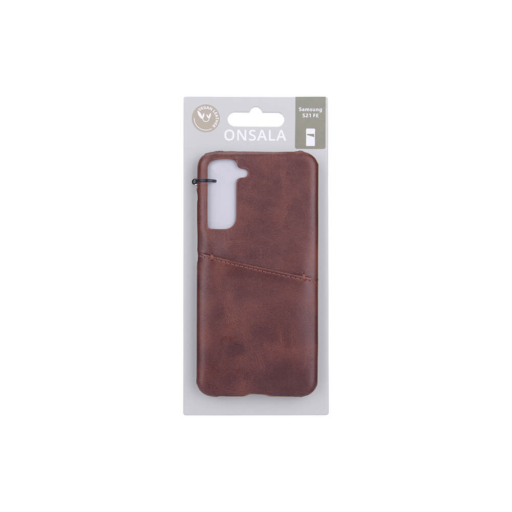 Onsala Mobile Cover Brown with Cardpocket Samsung S21 FE – image 2