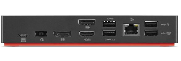 Lenovo 40AS0090DK laptop dock/port replicator Wired USB 3.2 Gen 1 (3.1 Gen 1) Type-C Black – image 2