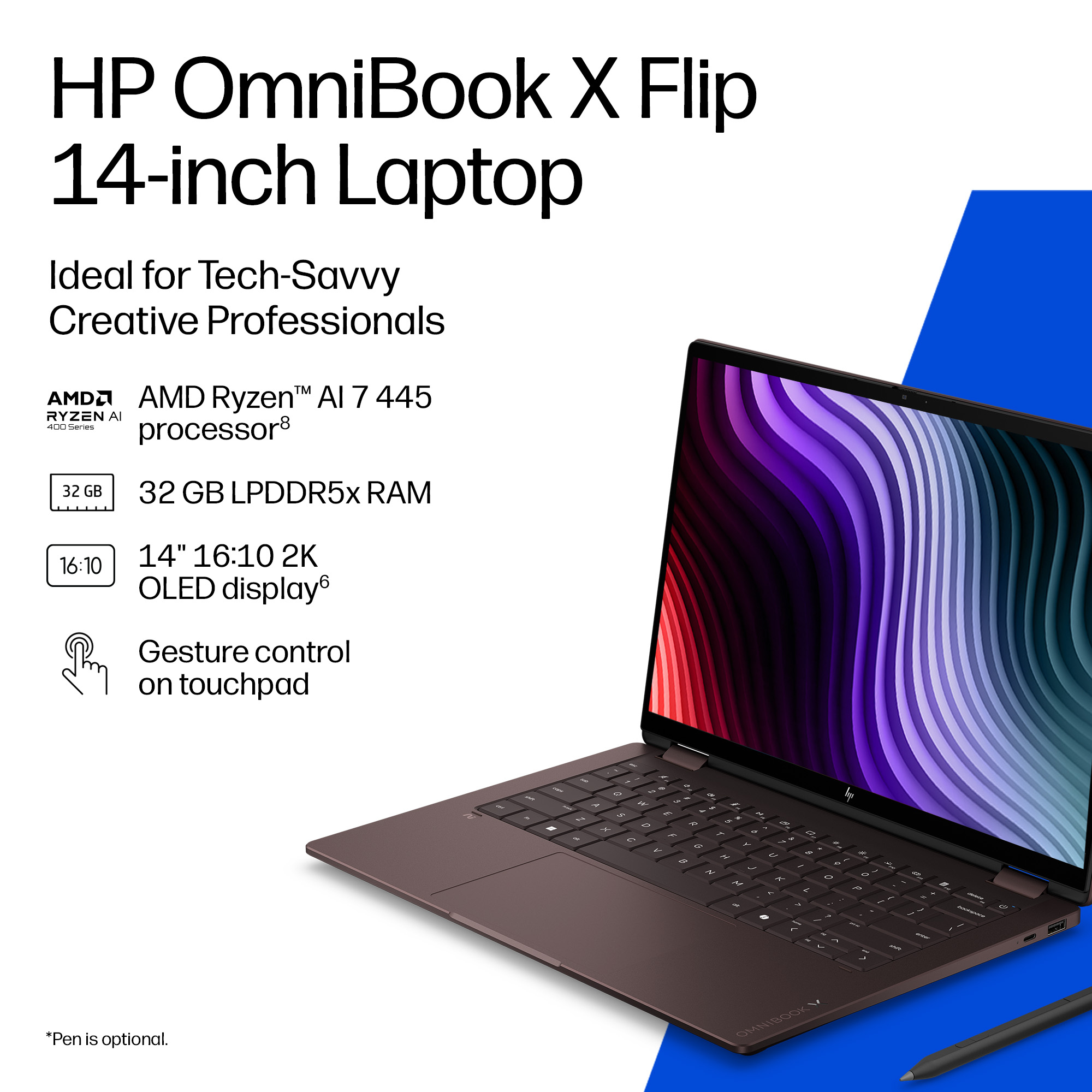 HP DQ9F9EA laptop Copilot+ PC AMD Ryzen™ AI 5 – image 2