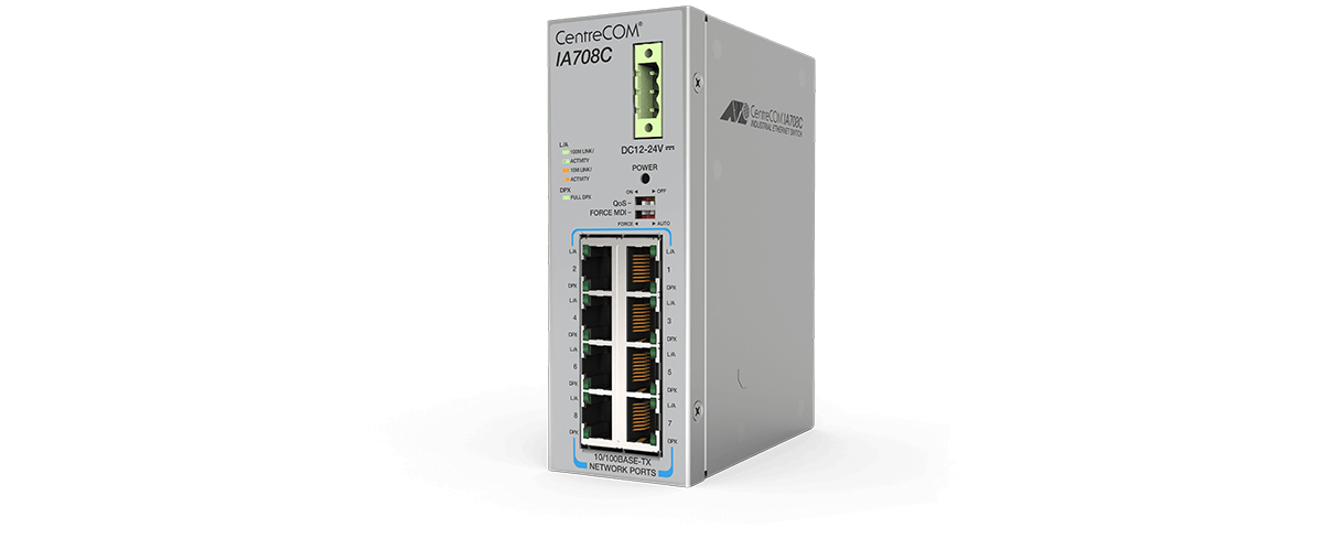 Allied Telesis AT-IA708C-80 Unmanaged Fast Ethernet (10/100) Grey