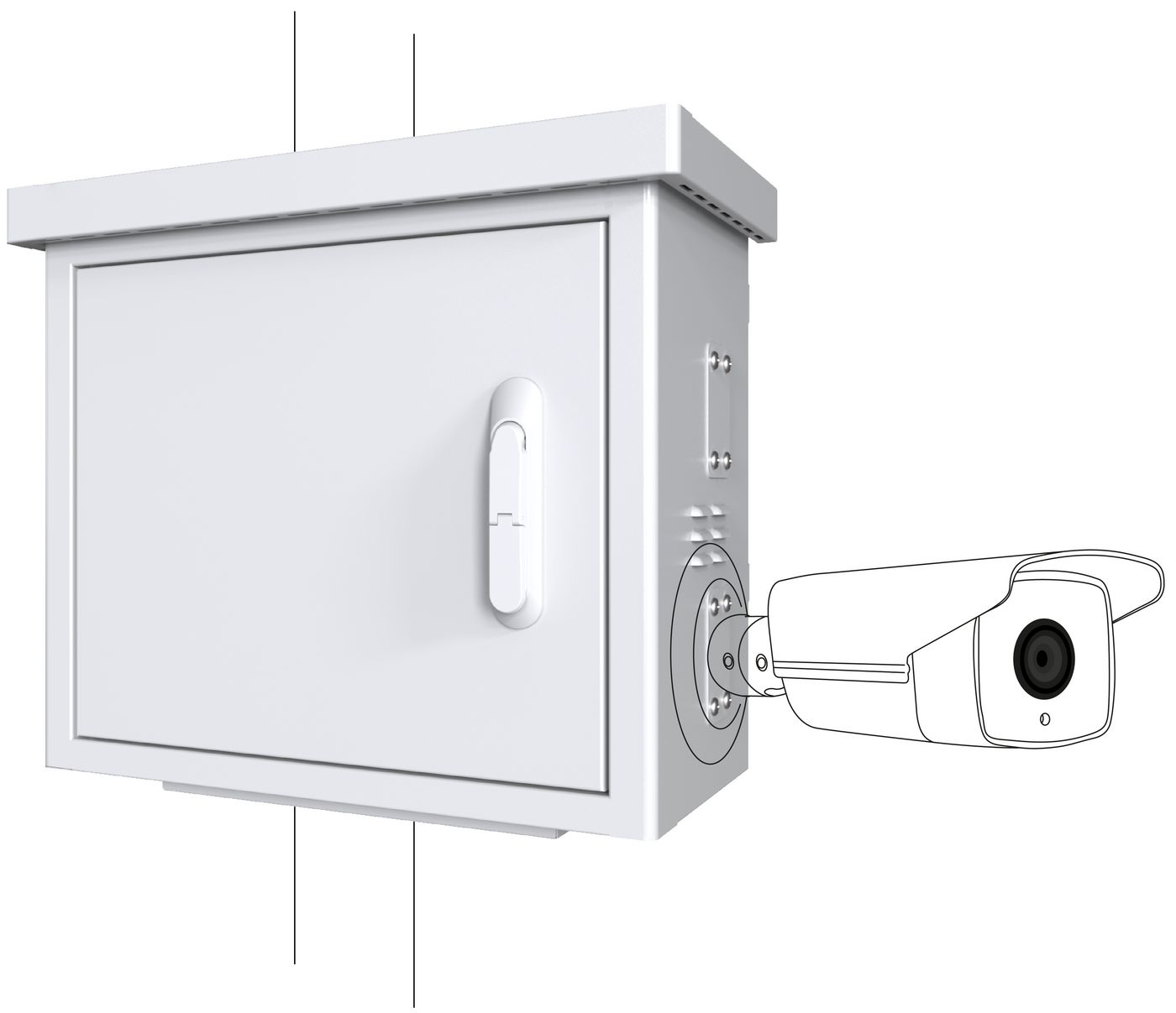 Lanview RCCTV002 rack cabinet 0U White – image 1