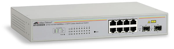 Allied Telesis AT-GS950/8POE network switch Managed Power over Ethernet (PoE)