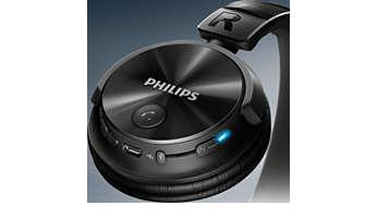Philips SHB3065WT/00 headphones/headset Wireless Head-band Bluetooth Black – image 1