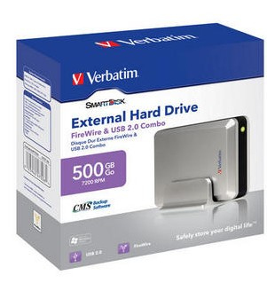 Verbatim 3.5'' External Combo Hard Drive 500GB – image 2