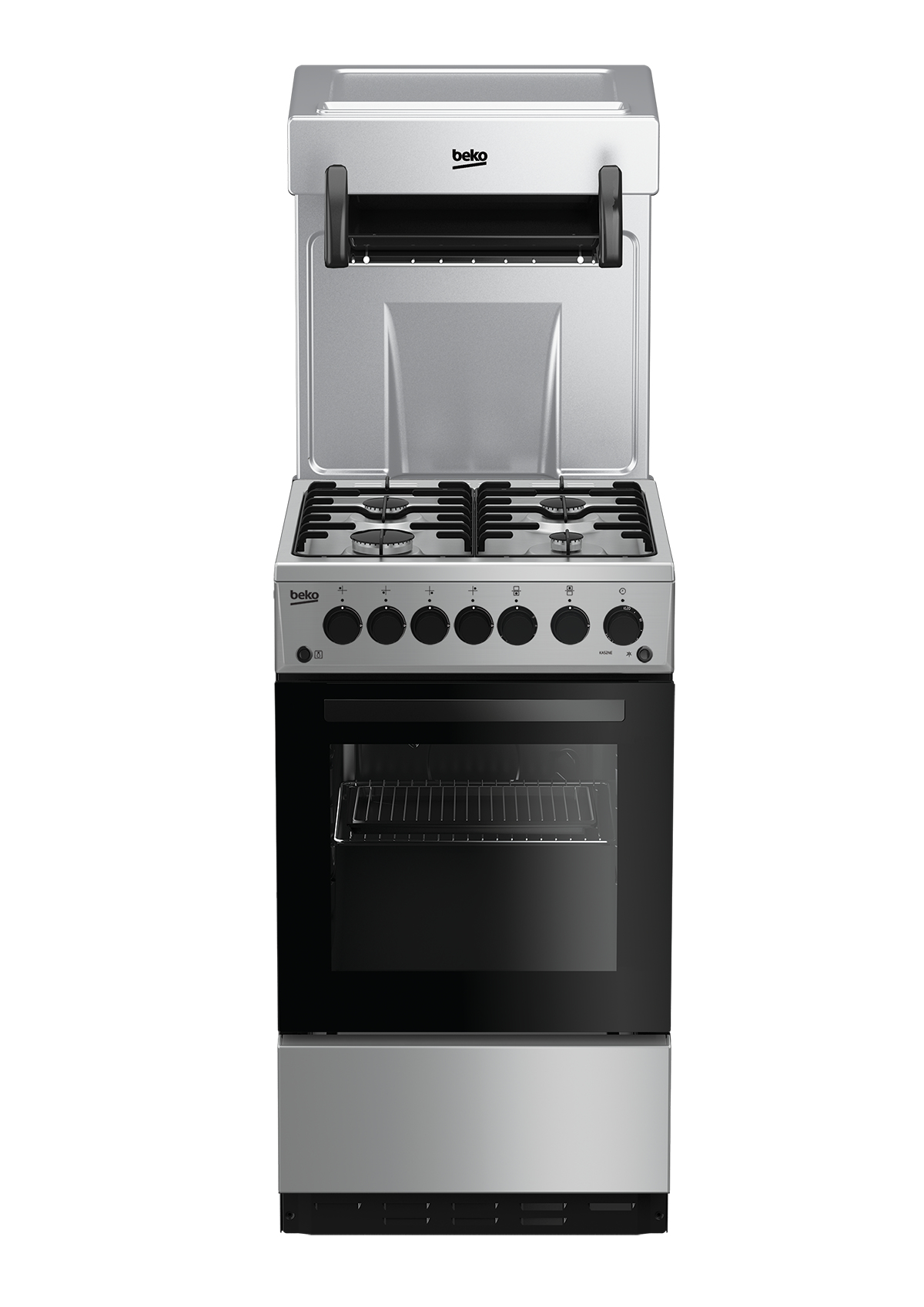 Beko KA53NES cooker Gas Silver – image 1