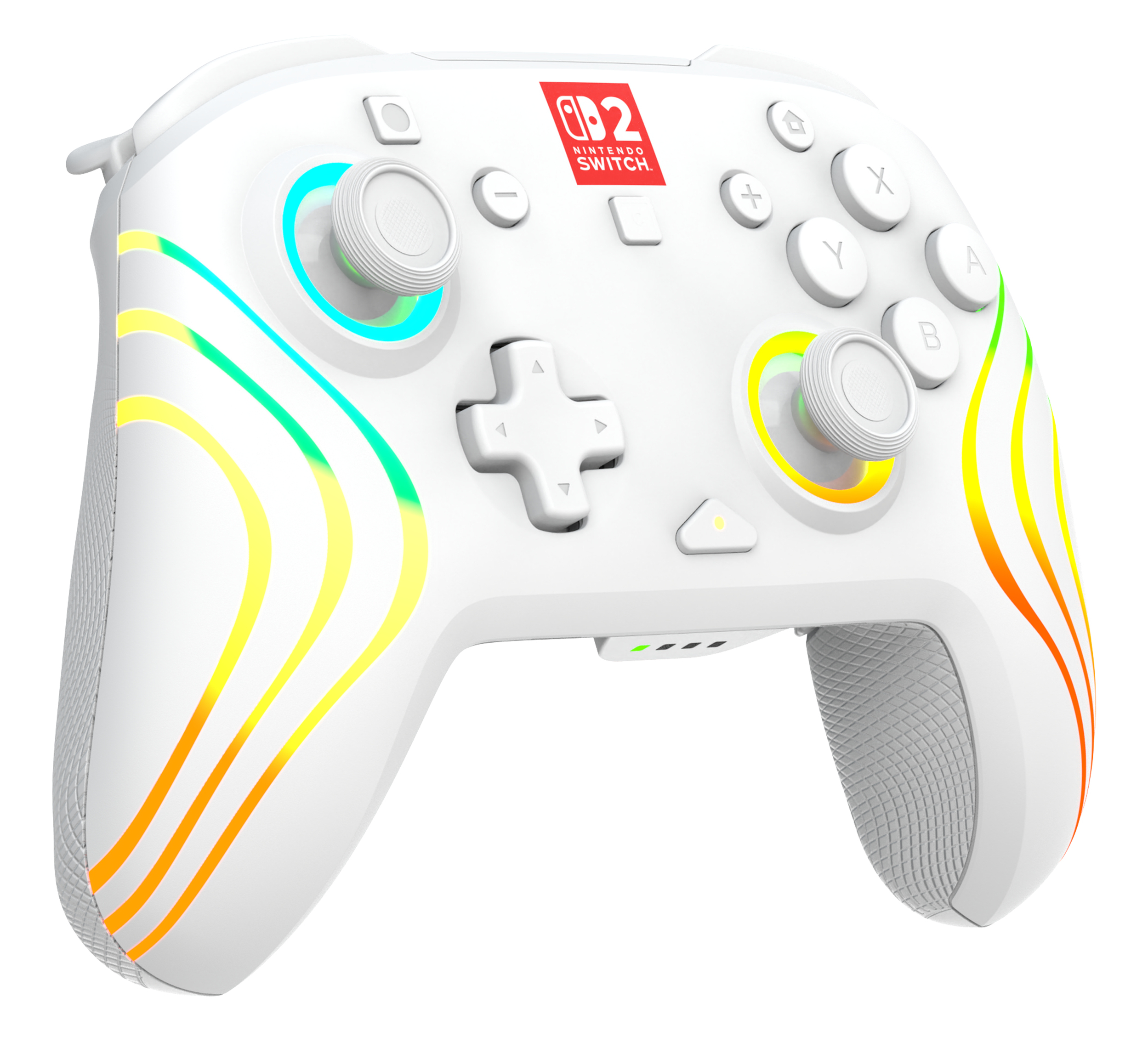 Turtle Beach Afterglow Wave Blanc Manette de gaming RGB sans fil Sous licence officielle pour Nintendo Switch 2