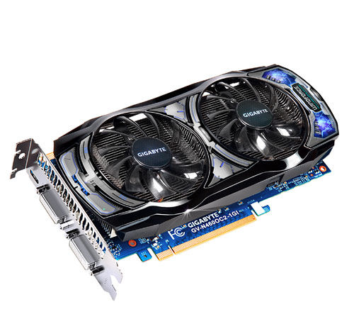 GIGABYTE GV-N460OC2-1GI graphics card NVIDIA GeForce GTX 460 – image 1