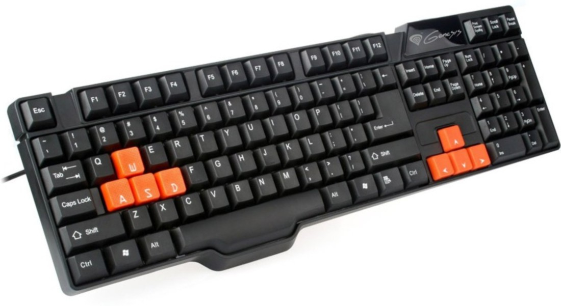 GENESIS R11 keyboard Gaming USB QWERTZ Czech Black, Orange