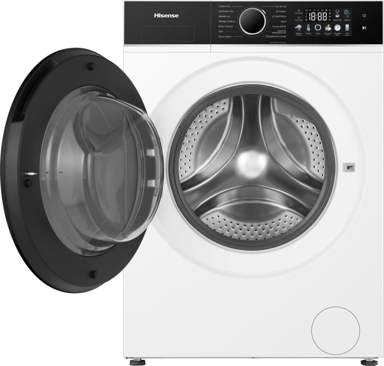 Hisense WD3I8043BWF2 washer dryer Freestanding Front-load White – image 4
