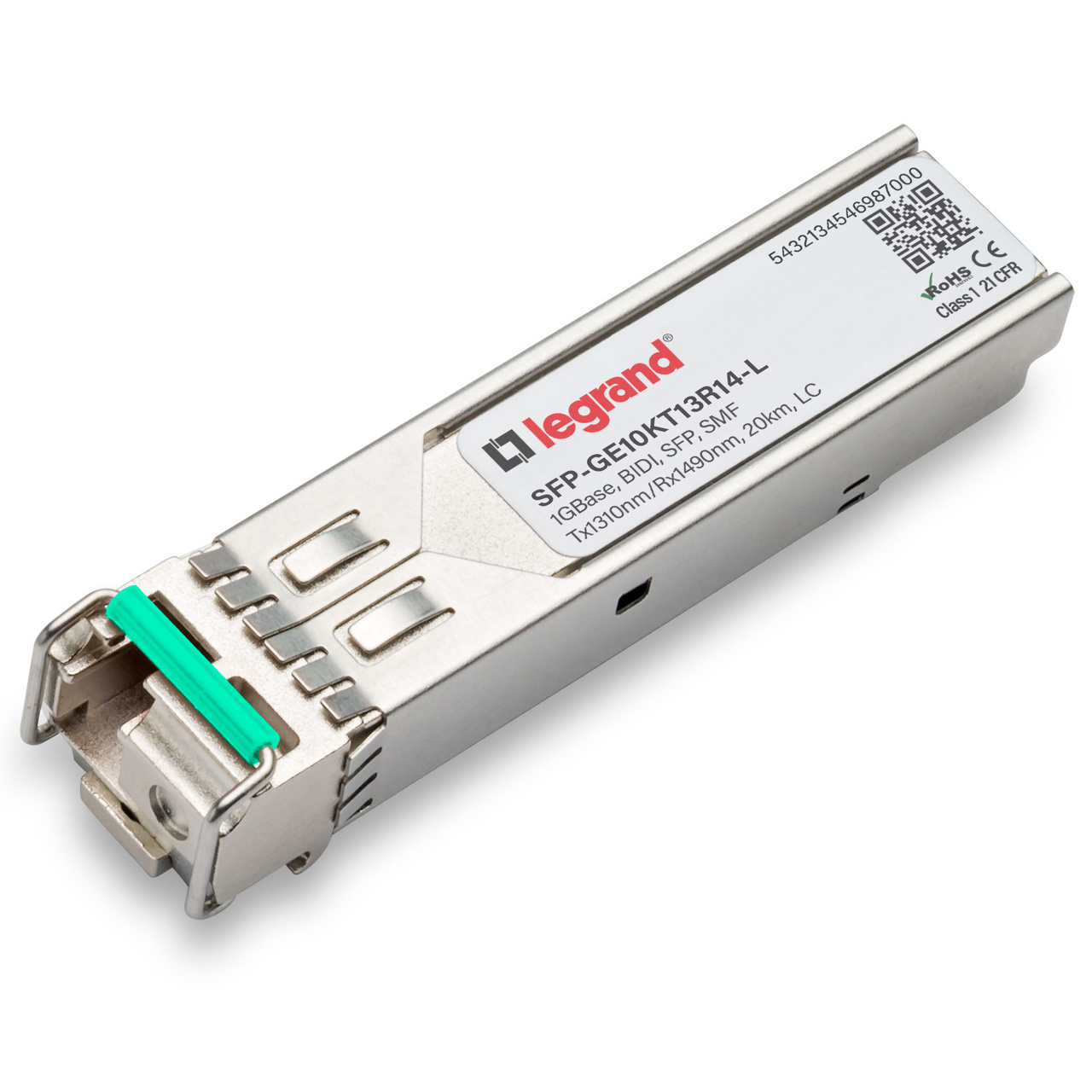 Legrand SFP-GE10KT13R14-L network transceiver module Fiber optic 1000 Mbit/s 1310 nm