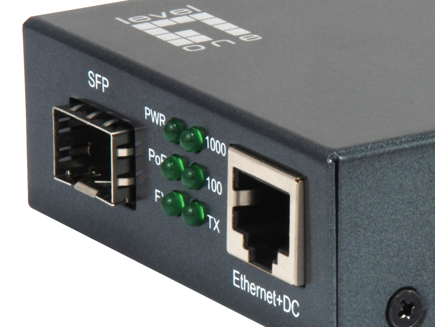 LevelOne RJ45 to SFP Gigabit Media Converter, PoE PSE – image 6