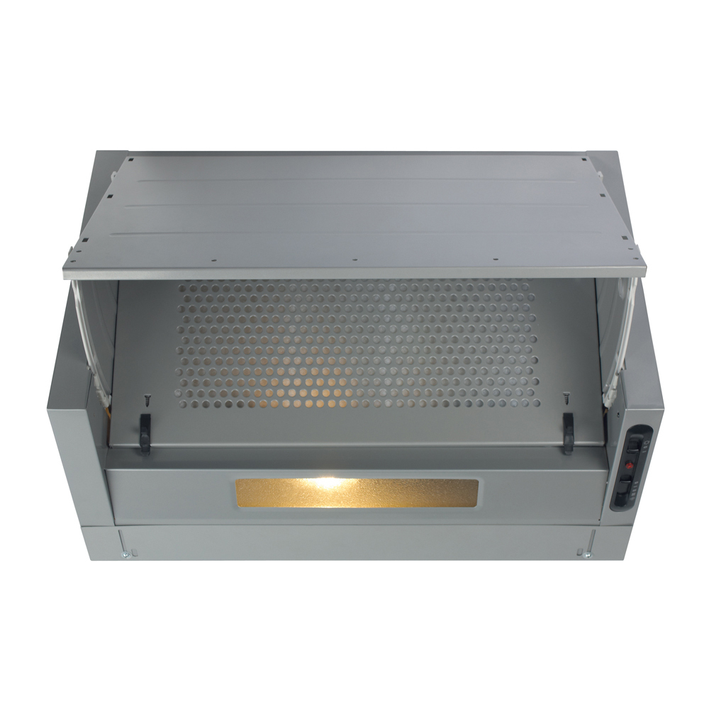 CDA EIN60FSI 60cm integrated extractor with metallic filter, silver – image 1