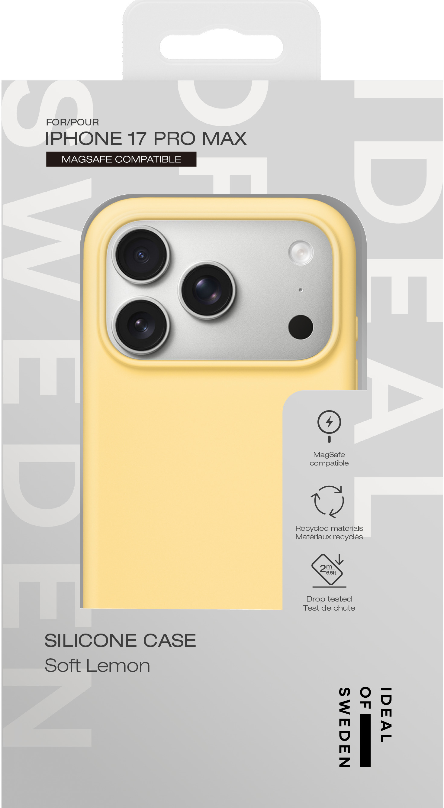 iDeal of Sweden Silicone Case MagSafe iPhone 17 Pro Max Soft Lemon – image 5