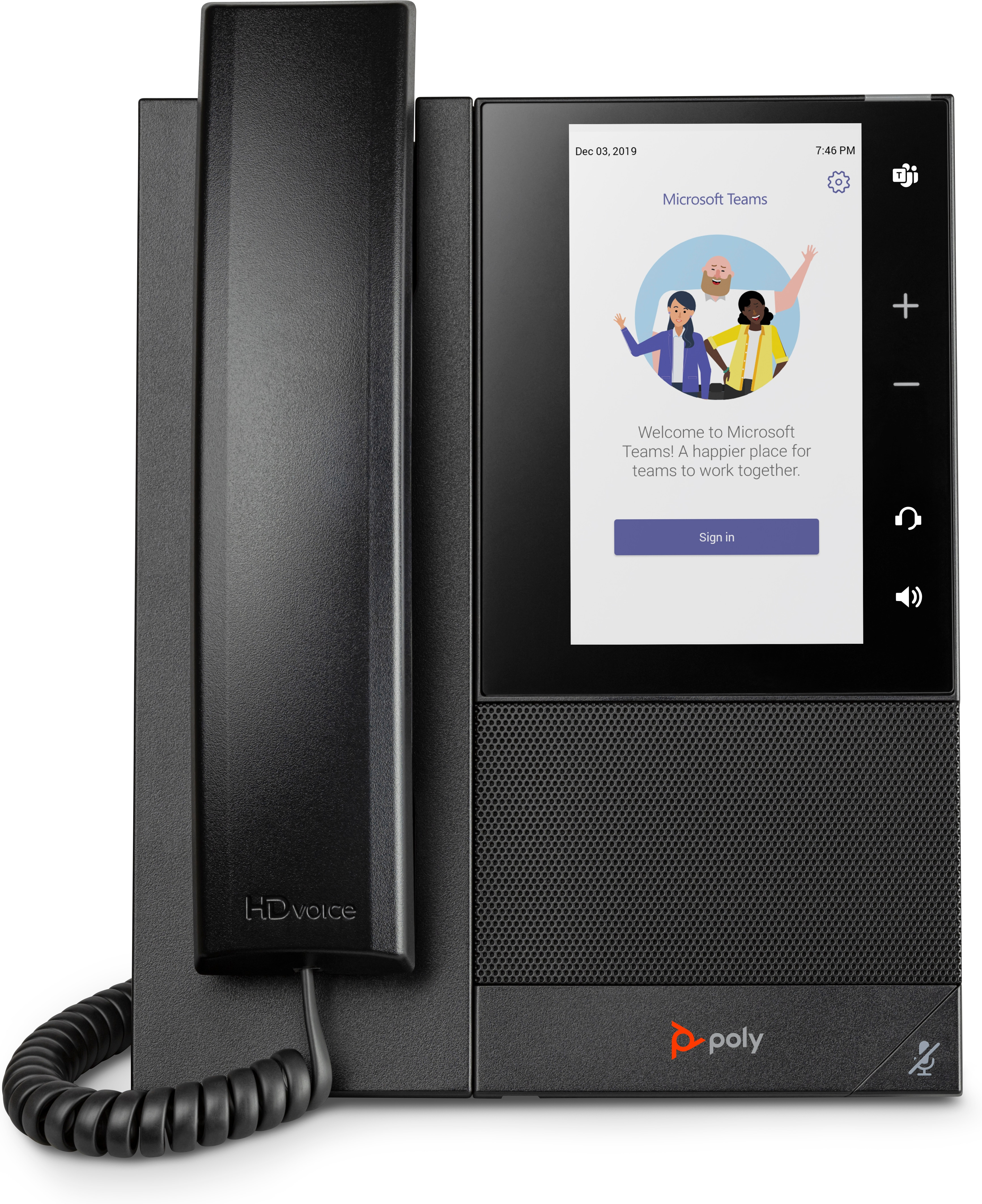 HP Poly CCX 500 Business Media Phone for Microsoft Teams and PoE-enabled. Product type: IP Phone, Product colour: Black, H