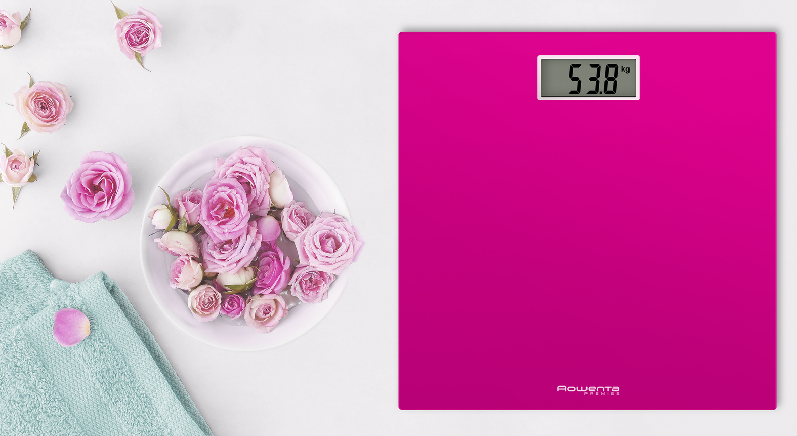 Rowenta Premiss BS1403 Square Pink Electronic personal scale – image 6