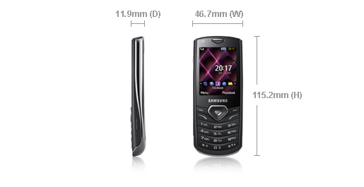 Samsung S5350 5.59 cm (2.2") 99.2 g Black – image 5