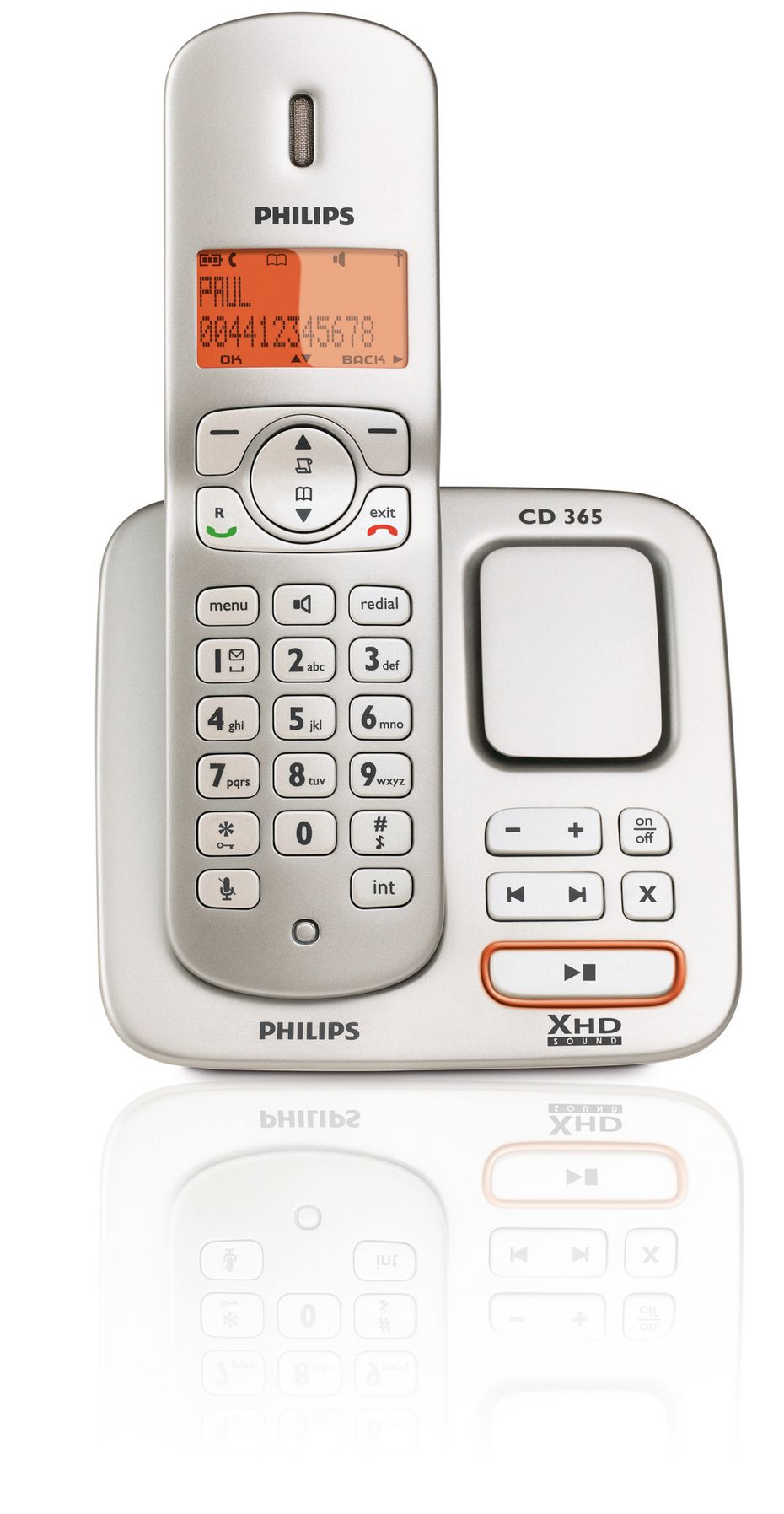 Philips Perfect sound CD3651S/90 telephone Caller ID Pearl – image 2