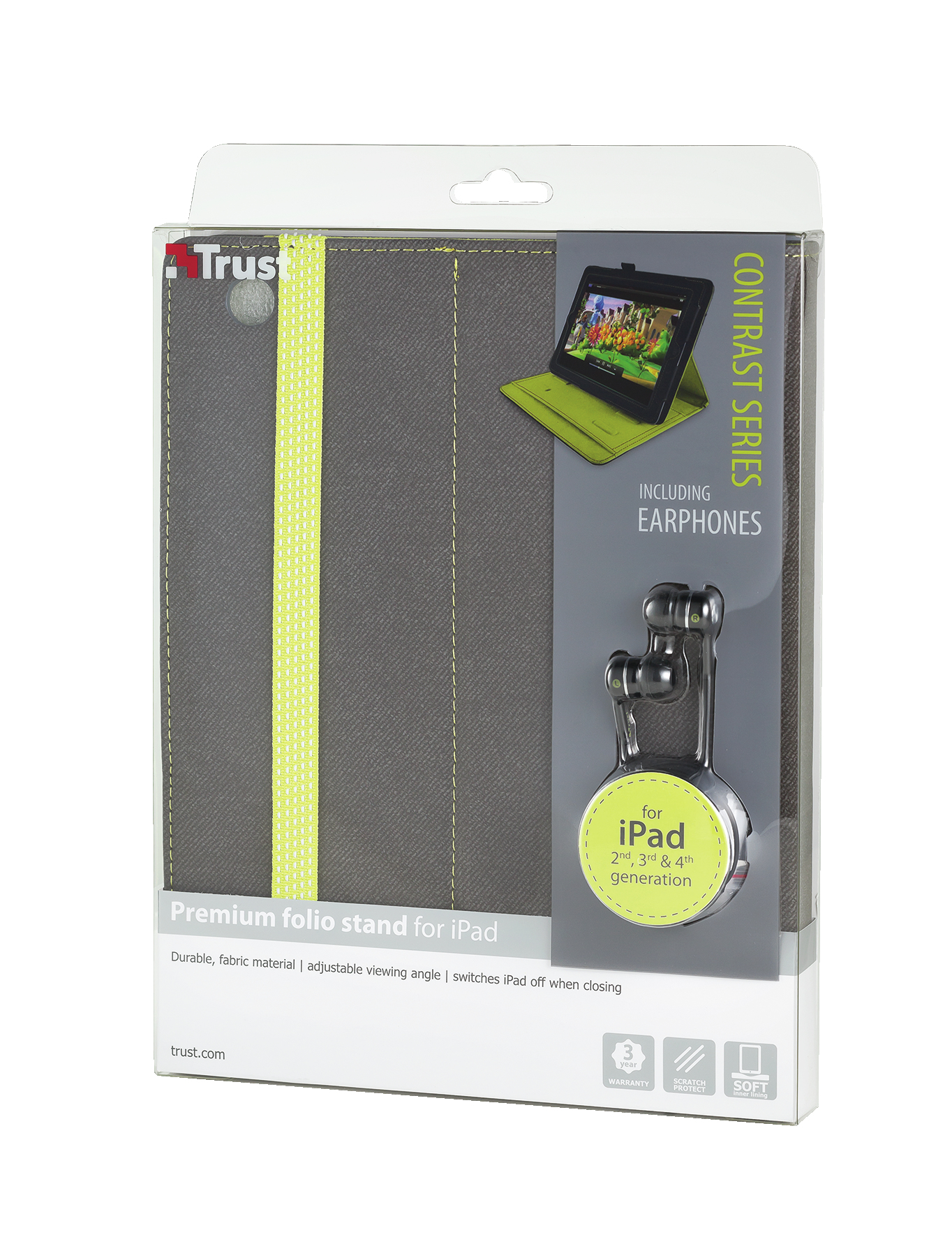 Trust 19113 tablet case Folio Green, Grey – image 4