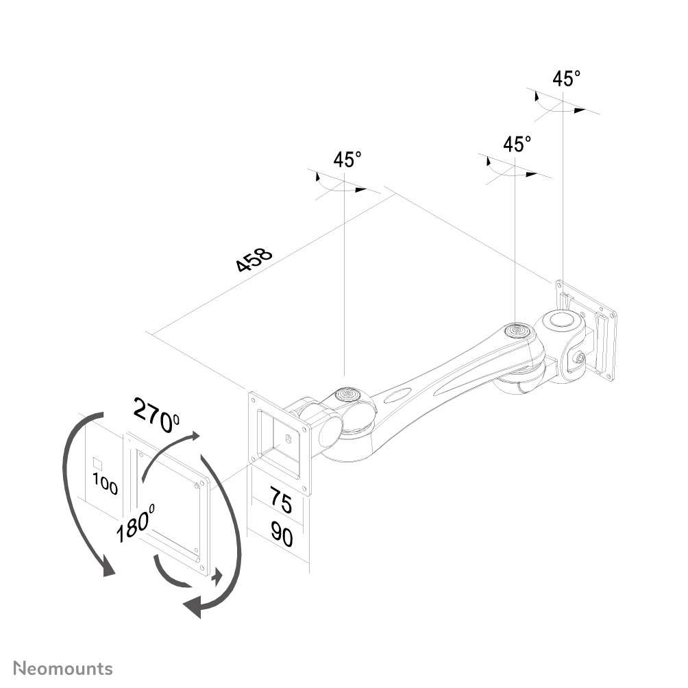 Neomounts tv wall mount – image 3