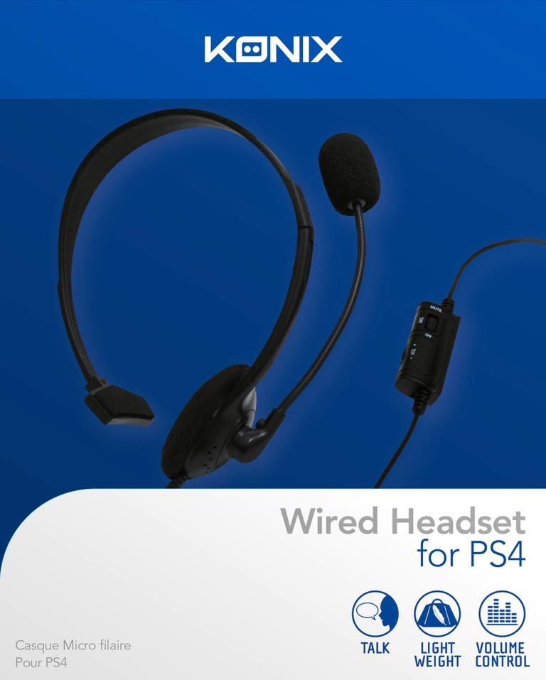 Konix 61881177082 headphones/headset Wired Head-band Gaming Black – image 2