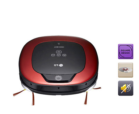 LG VR1227R robot vacuum Red – image 2