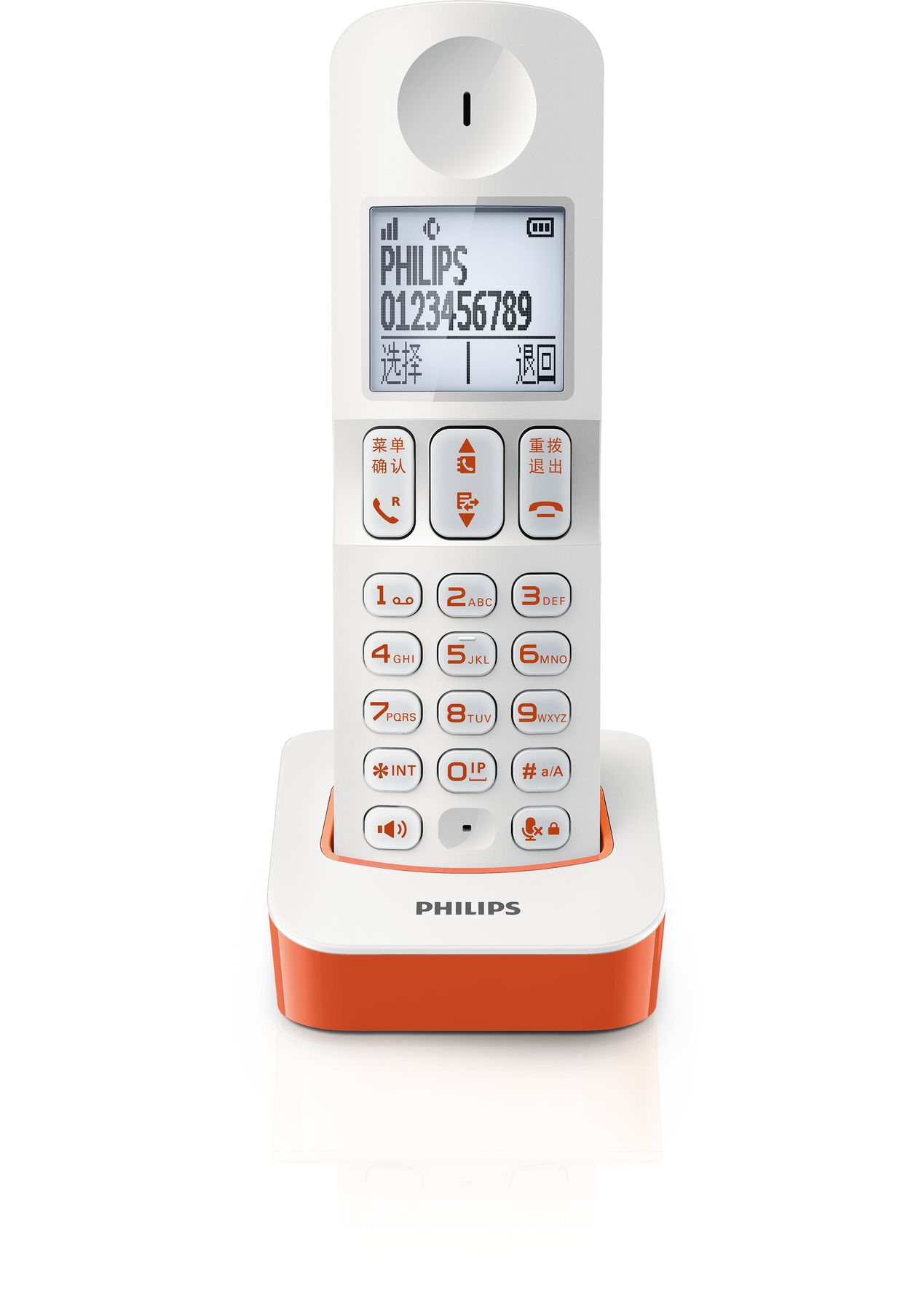 Philips DCTG2800O/93 telephone DECT telephone Caller ID Red, White – image 2