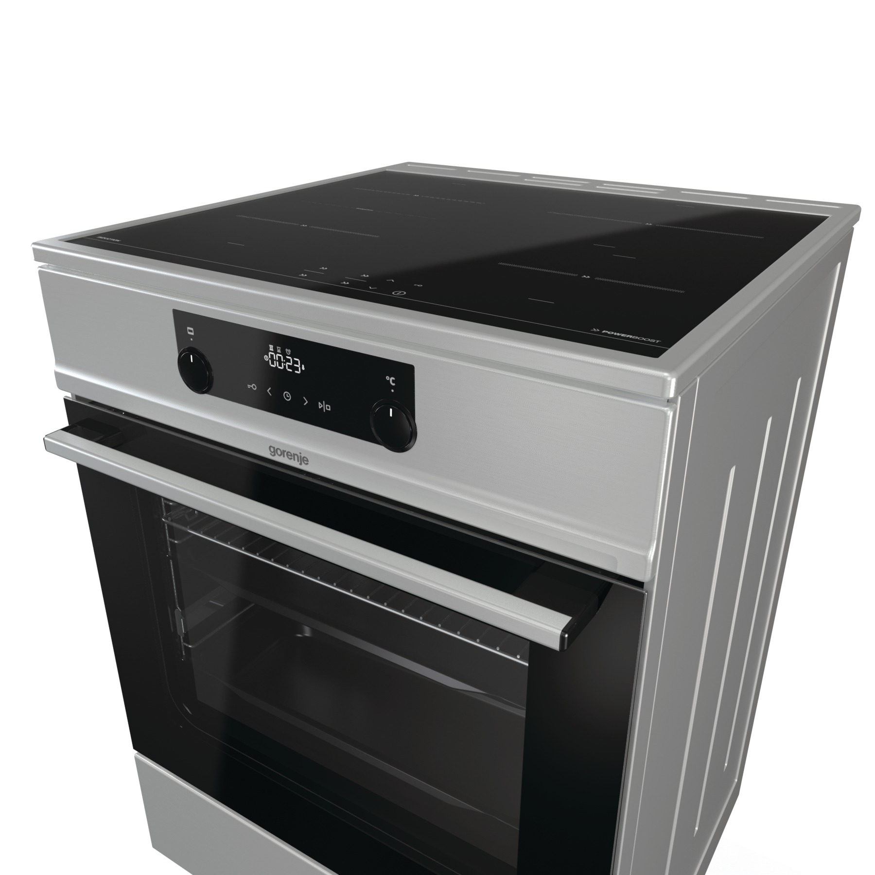 Gorenje EIT6355XPD Freestanding cooker Electric Zone induction hob Stainless steel – image 5
