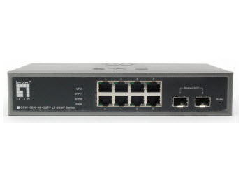 LevelOne 6 GE + 2 GE Combo SFP L2 Managed Switch – image 2