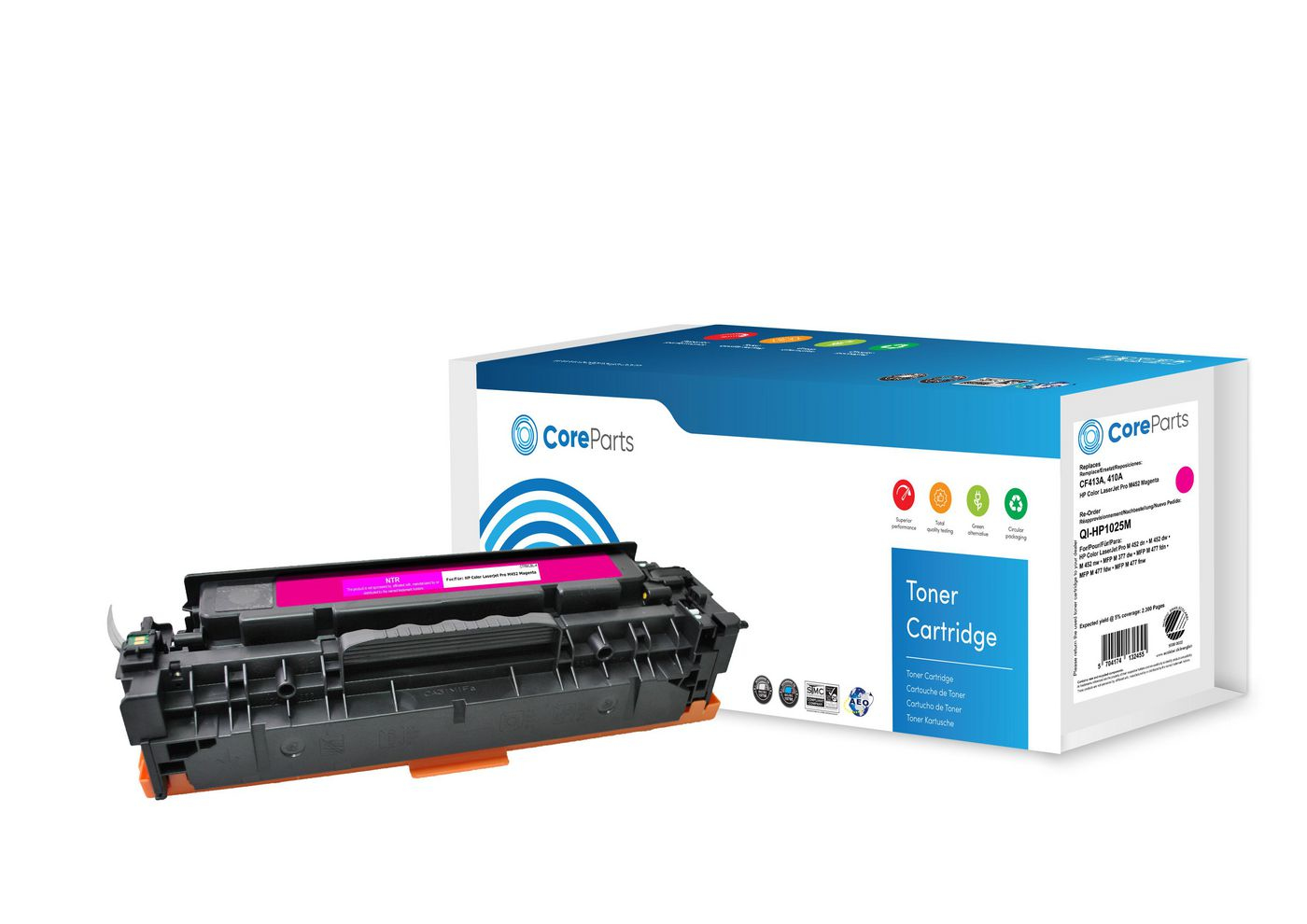 CoreParts QI-HP1025M toner cartridge 1 pc(s) Compatible Magenta