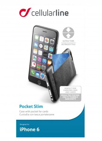 Cellularline POCKETSLIMIPH655K mobile phone case Cover Black – image 4