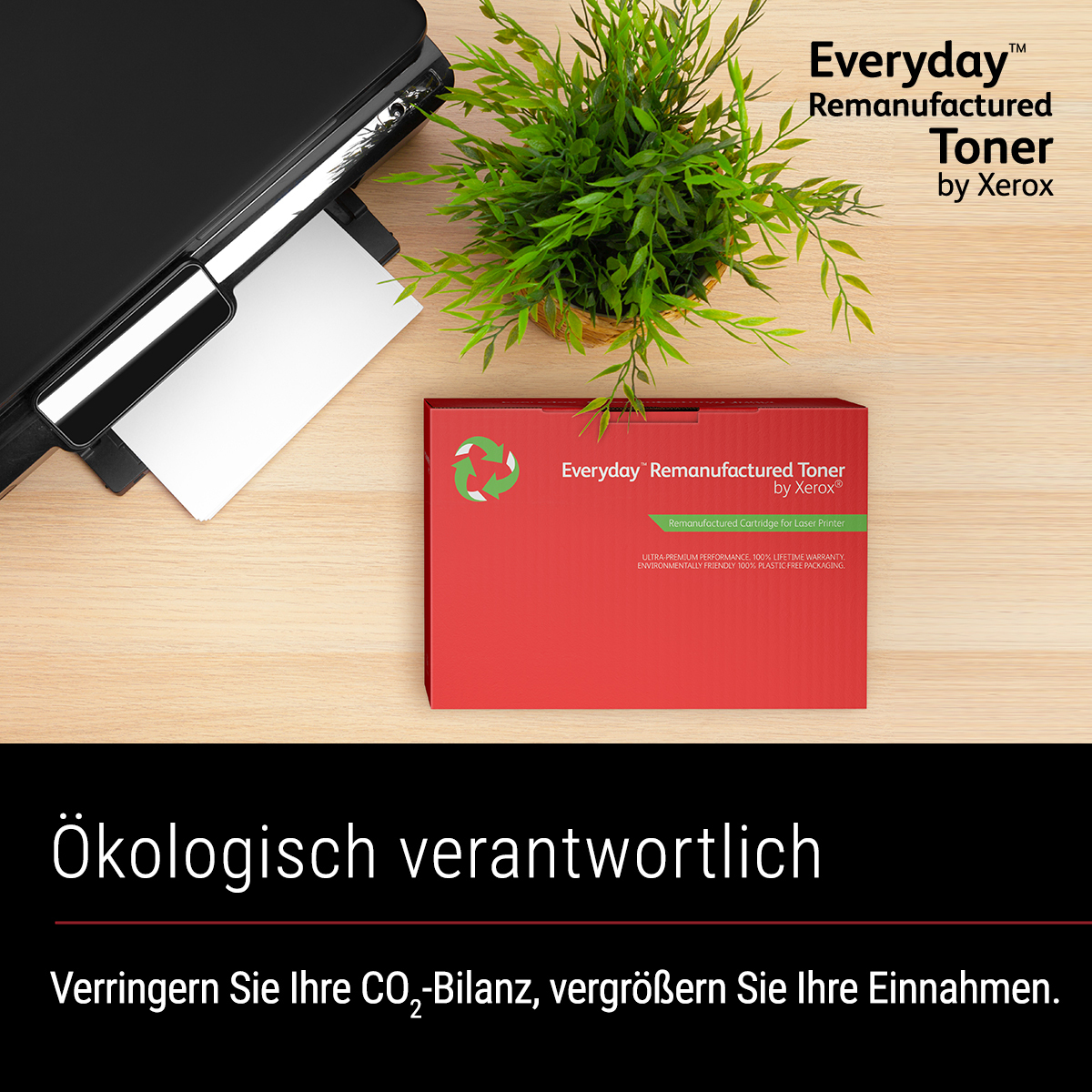 Everyday Wiederaufbereiteter Everyday™ Schwarz wiederaufbereiteter Toner von Xerox, kompatibel mit Kyocera TK-1150, Standardkapazität