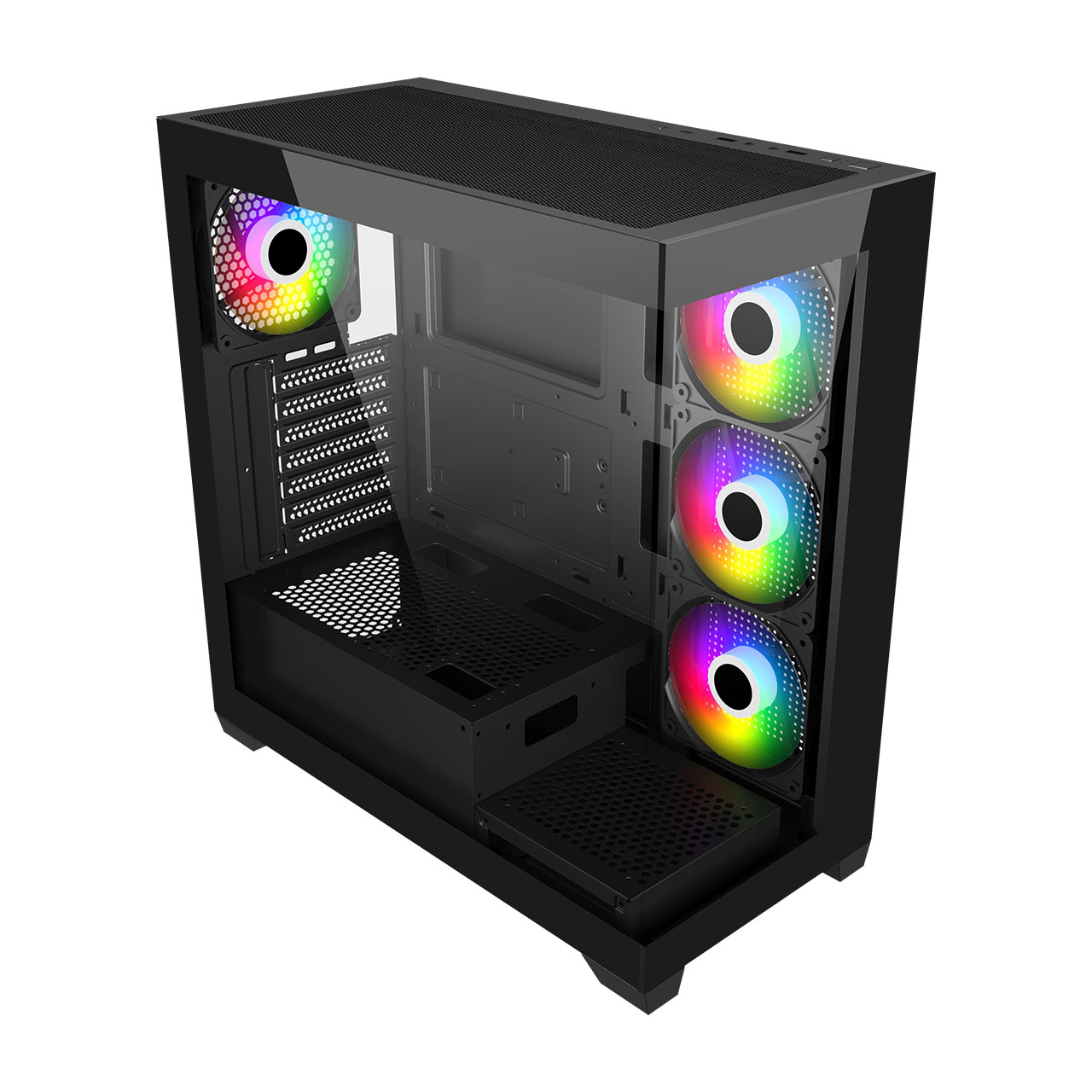FSP M340-BA Case Midi Tower mITX, mATX, ATX Black ARGB image 2