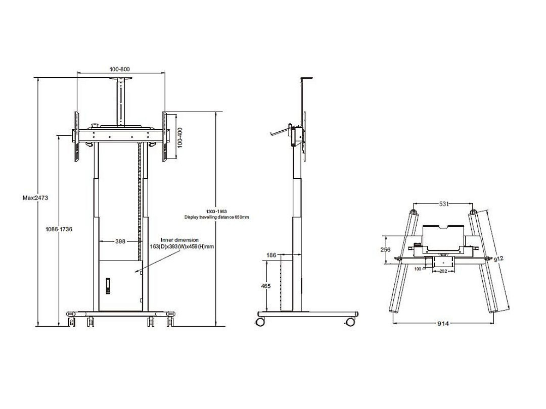 Multibrackets M Motorized Floorstand – image 5