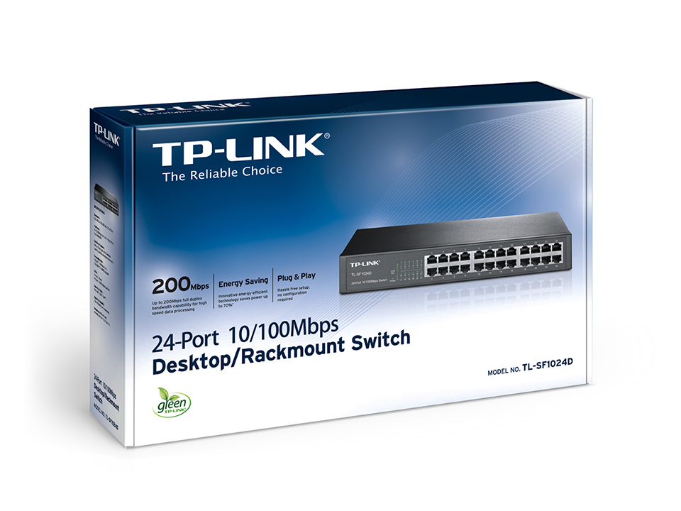 TP-Link 24-port 10/100Mbps Desktop/Rackmount Network Switch – image 3