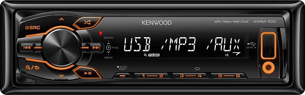 Kenwood KMM-100AY car media receiver Black – image 2