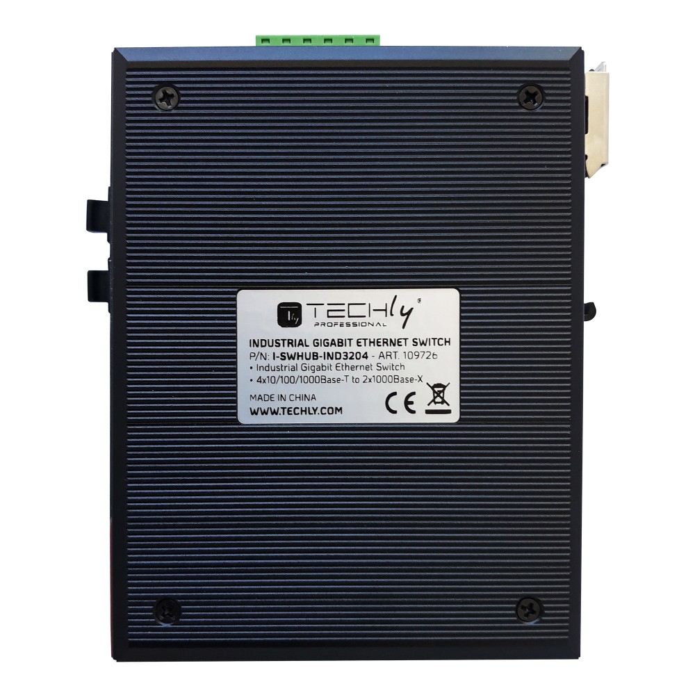 Techly I-SWHUB-IND3204 network switch Gigabit Ethernet (10/100/1000) Black – image 7