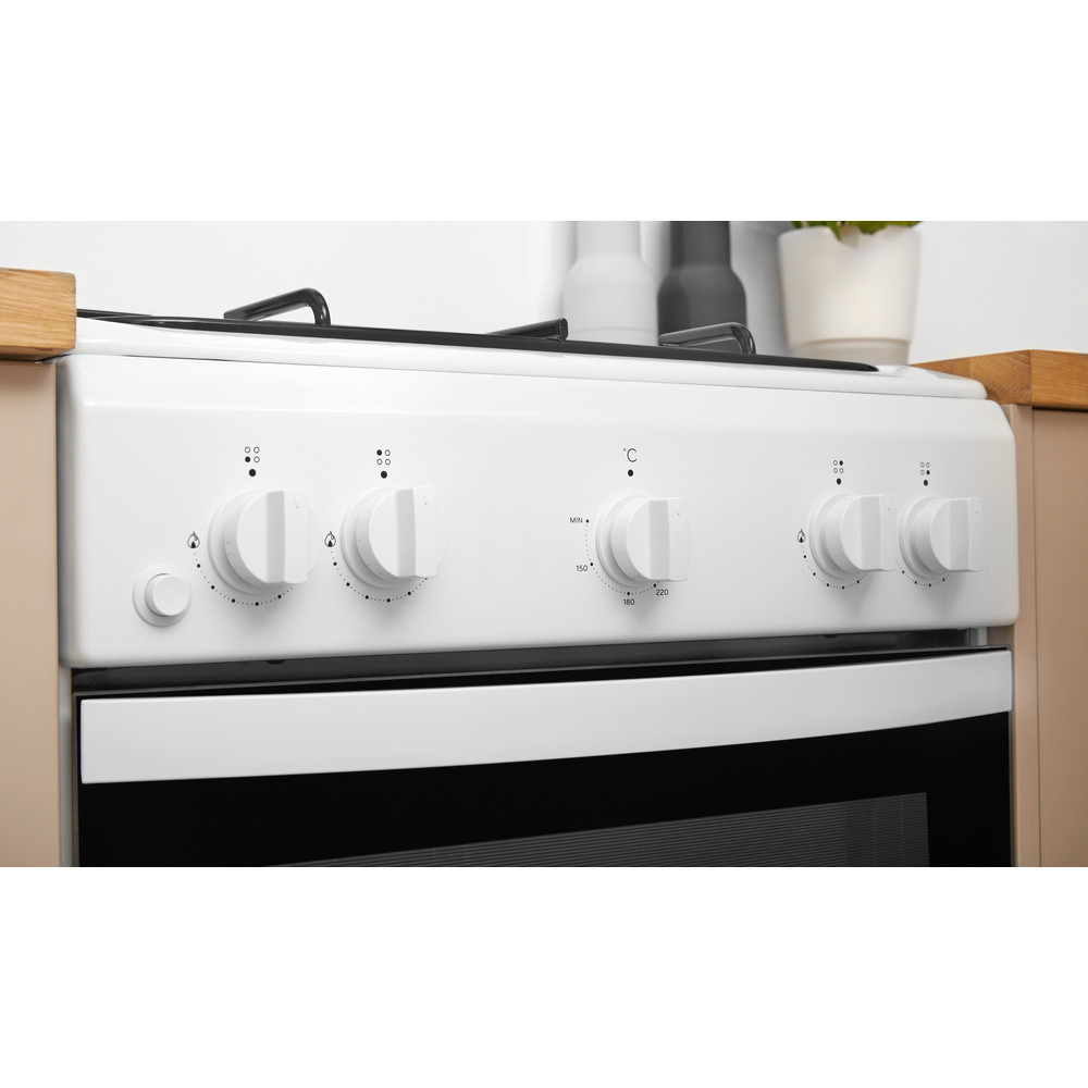 Indesit IS5G0KMW/E cooker Freestanding cooker Gas White – image 5