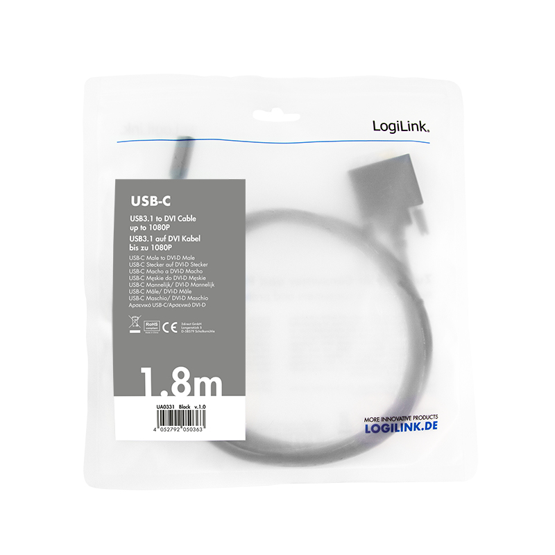 LogiLink UA0331 USB graphics adapter Black – image 4