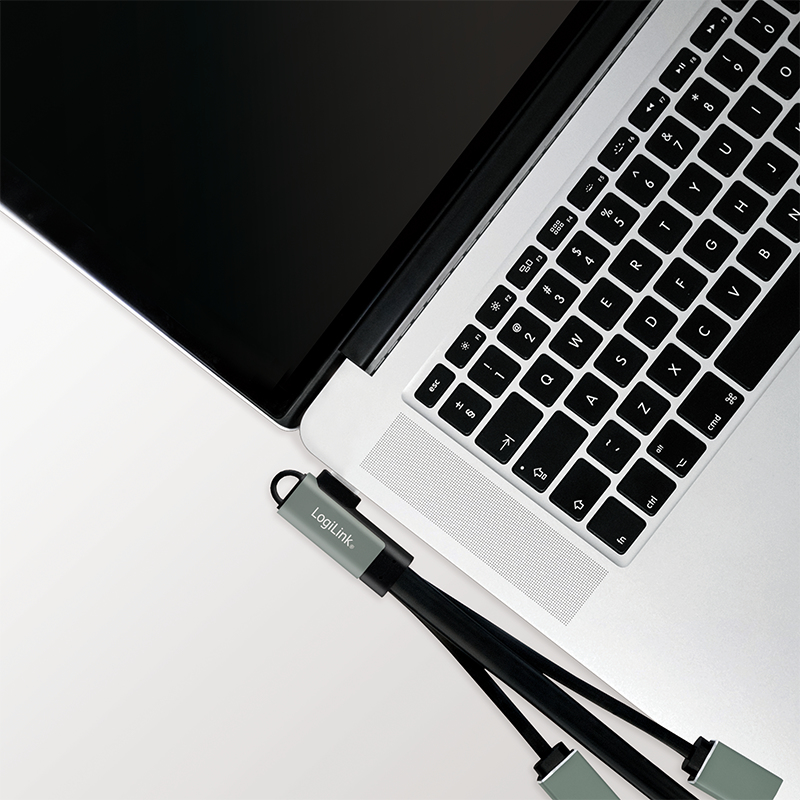 LogiLink UA0361 interface hub USB 3.2 Gen 1 (3.1 Gen 1) Type-C 5000 Mbit/s Silver – image 3