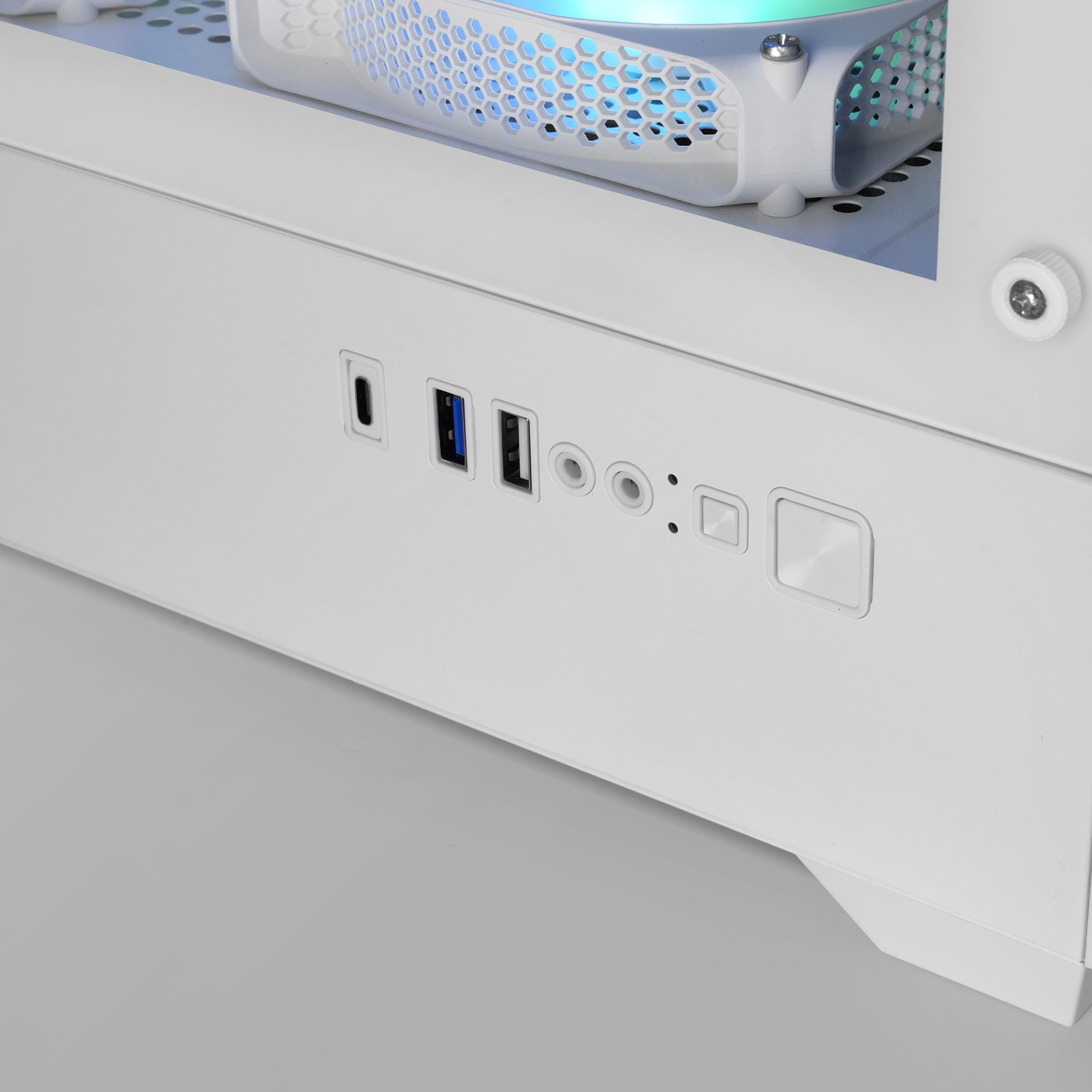 Mars Gaming MCQUANTUMW computer case Midi Tower White – image 5