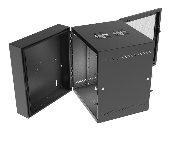 Vertiv GL24WMM-B-AF rack cabinet 12U Wall mounted rack Black – image 2