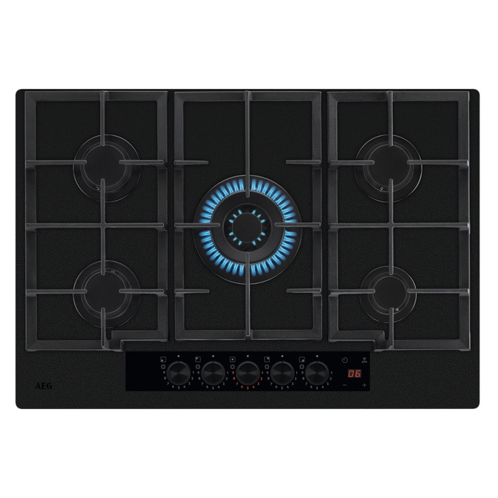 AEG 8000 Flamelight Gas On Glass Hob – image 1