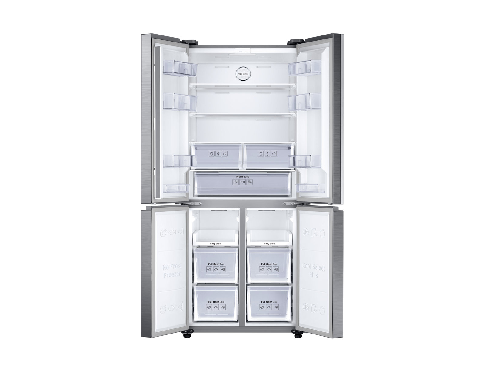 Samsung RF50K5920SL side-by-side refrigerator Freestanding – image 2