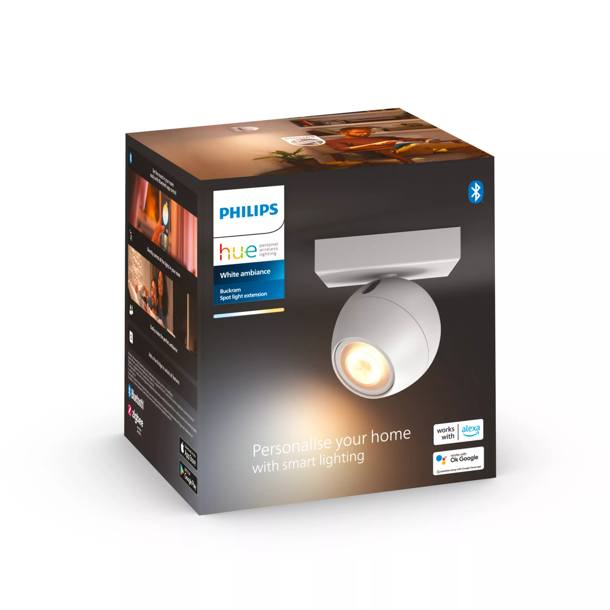 Philips by Signify Philips Hue White ambience Buckram single spotlight ext. – image 4