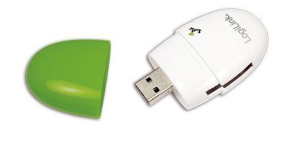 LogiLink CR0030 card reader USB 2.0 Green – image 1