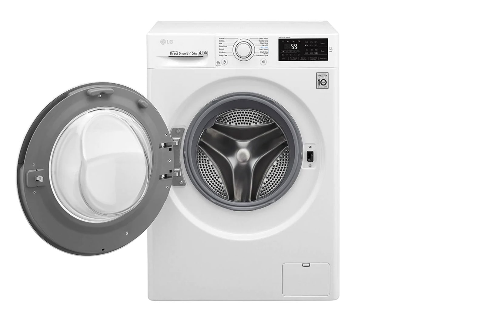 LG GD3M108N3 washer dryer Freestanding Front-load White – image 2