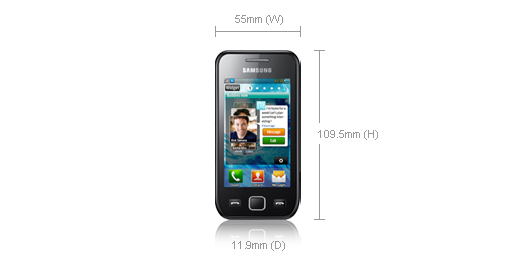 Samsung Wave 525 8.13 cm (3.2") Single SIM 1200 mAh Black – image 5