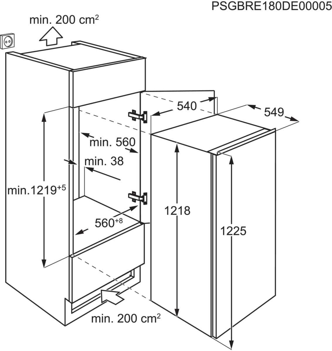 AEG OSF6D12ES combi-fridge Built-in – image 6